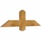 Ekena Millwork Eugene Rough Sawn Timber Gable Bracket, Western Red Cedar, 36"W x 10"H x 2"D x 4"F, 7/12 Pitch GBW036X10X0204EUG00RWR - alternate 2